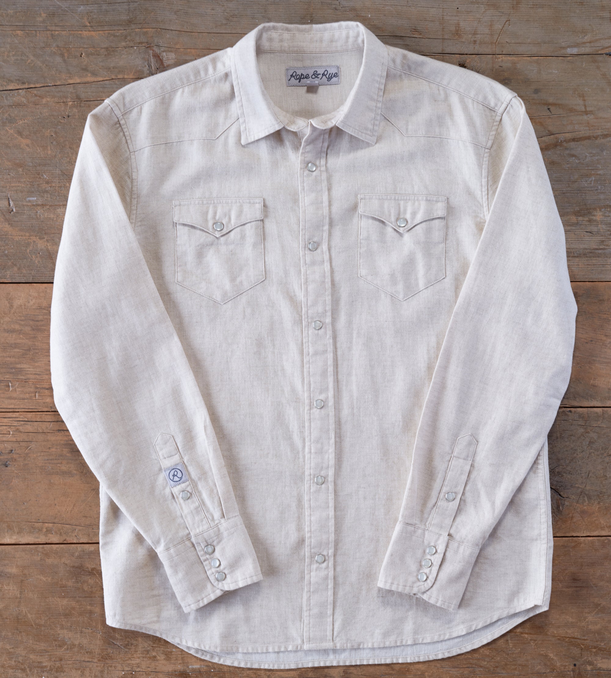 Mini Herringbone, Long Sleeve Shirt