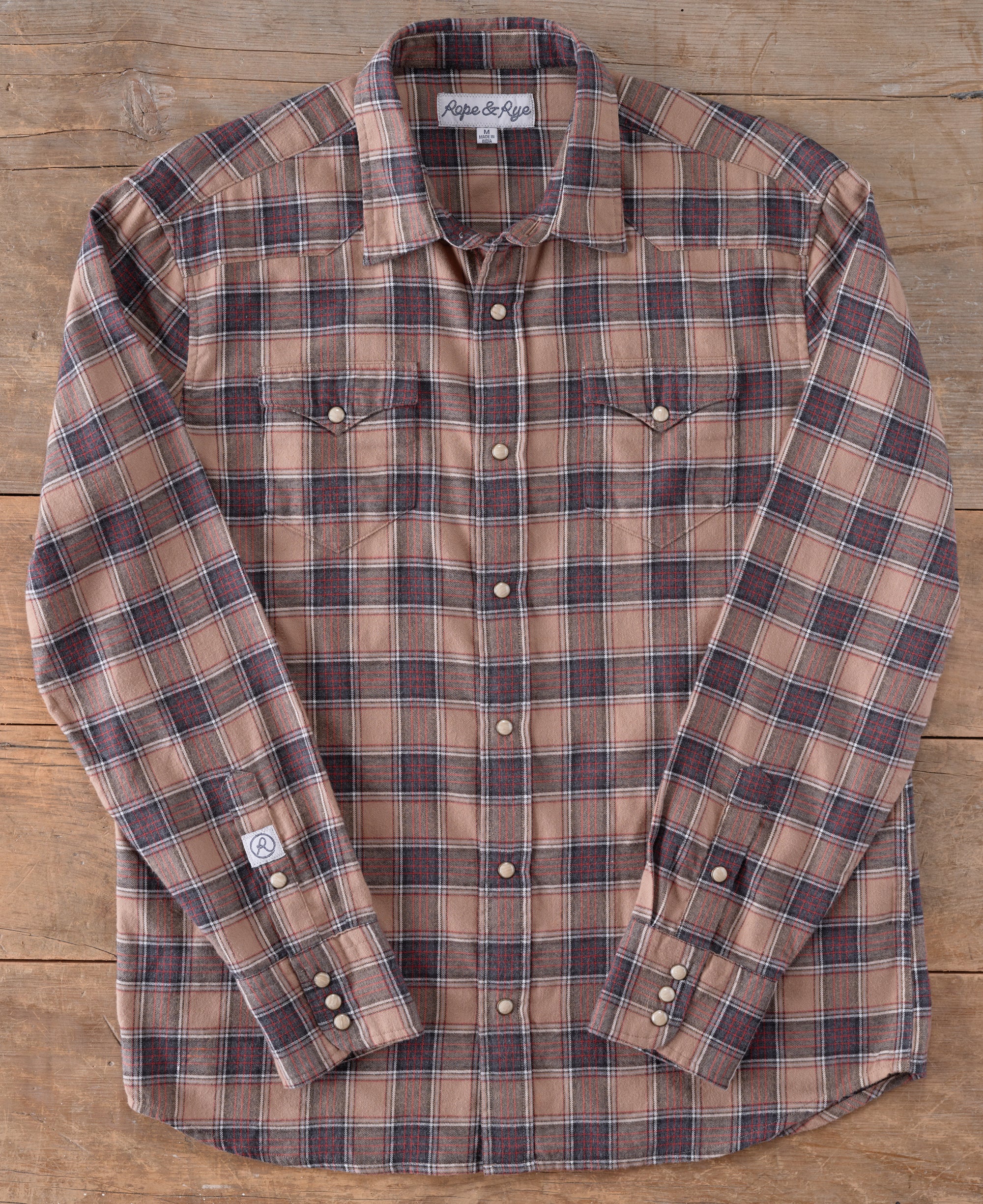 Brushed Plaid, Long Sleeve Shirt