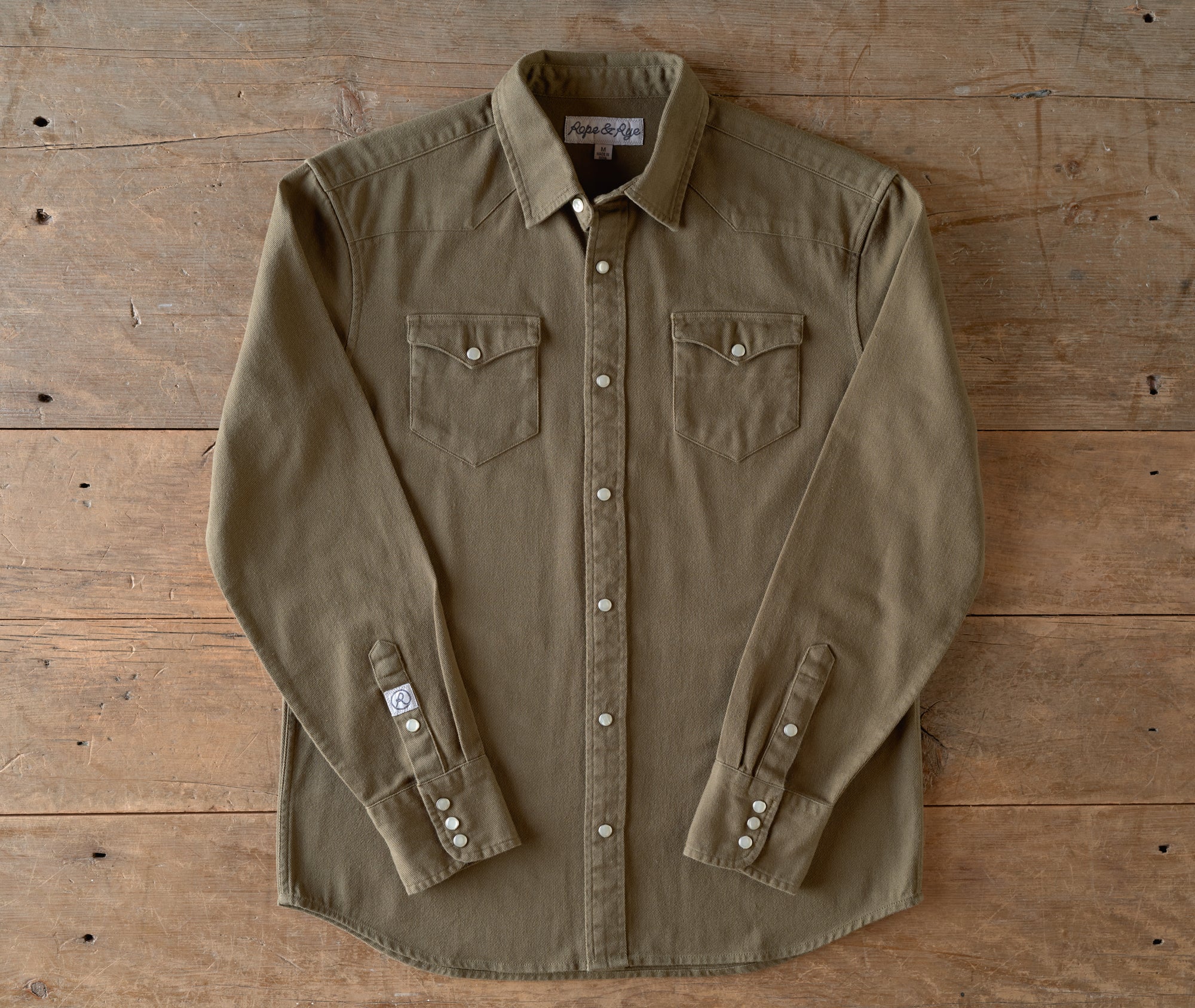 Twill Solid, Long Sleeve Shirt