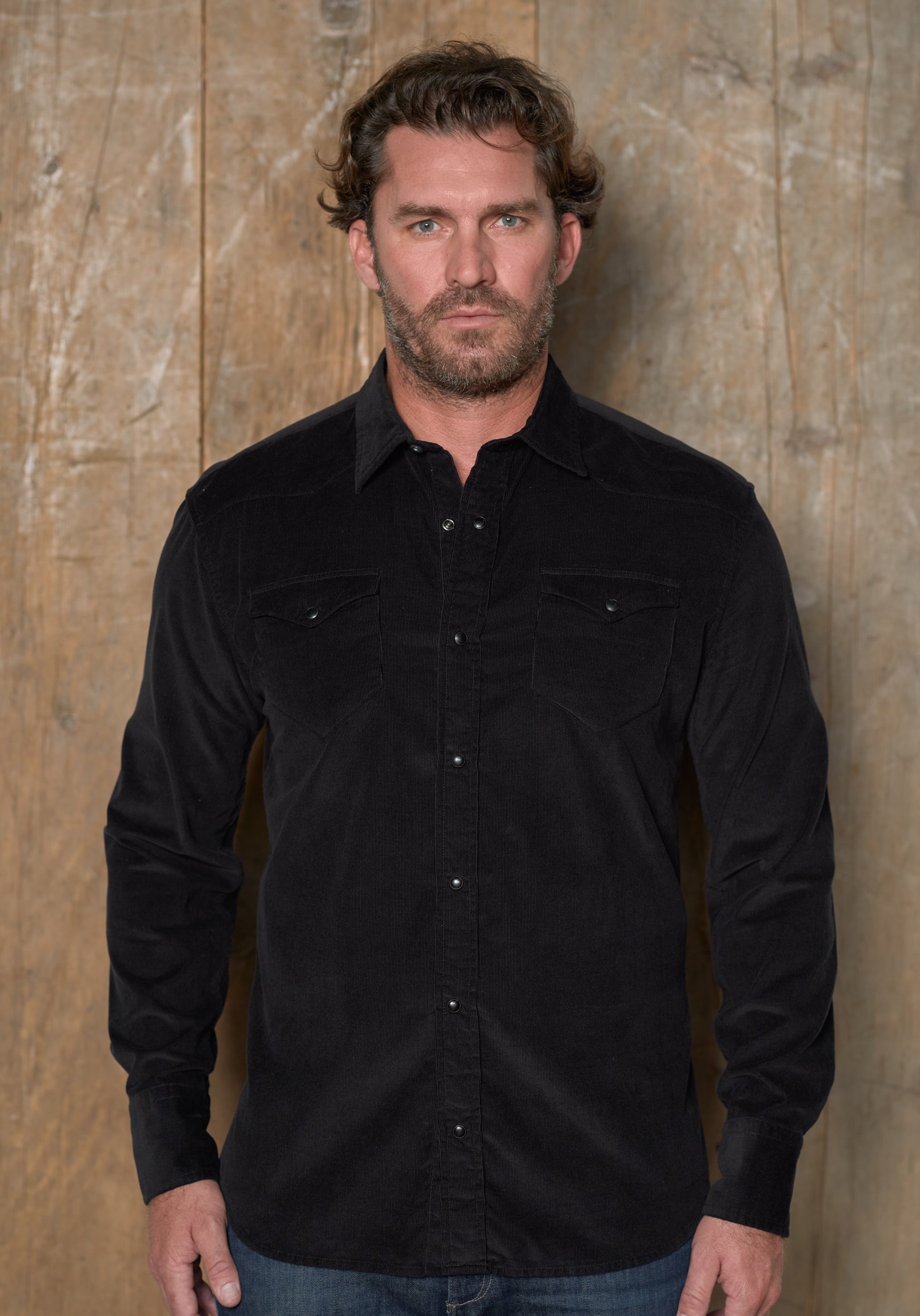 Pinwale Corduroy Solid, Long Sleeve Shirt
