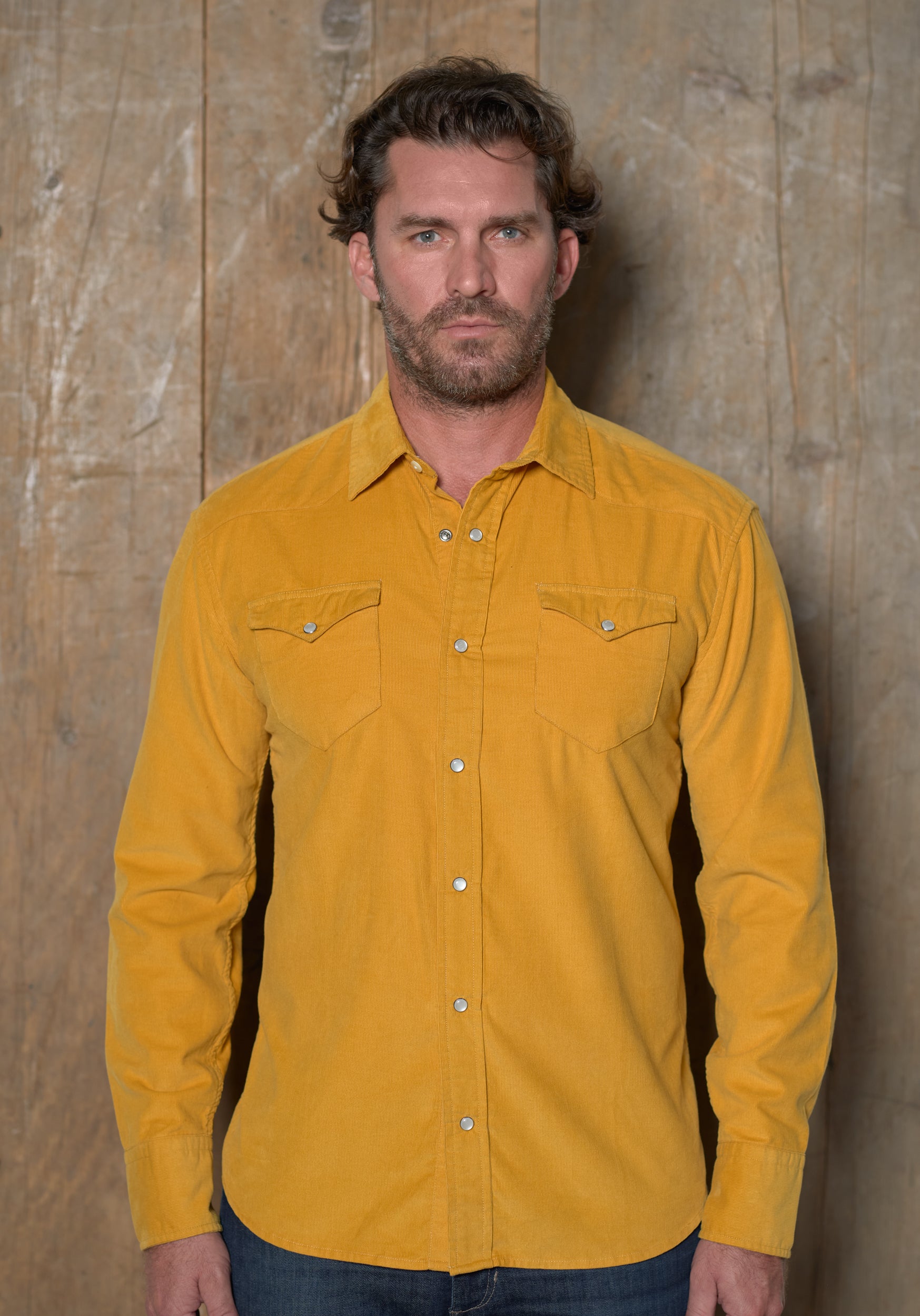 Pinwale Corduroy Solid, Long Sleeve Shirt