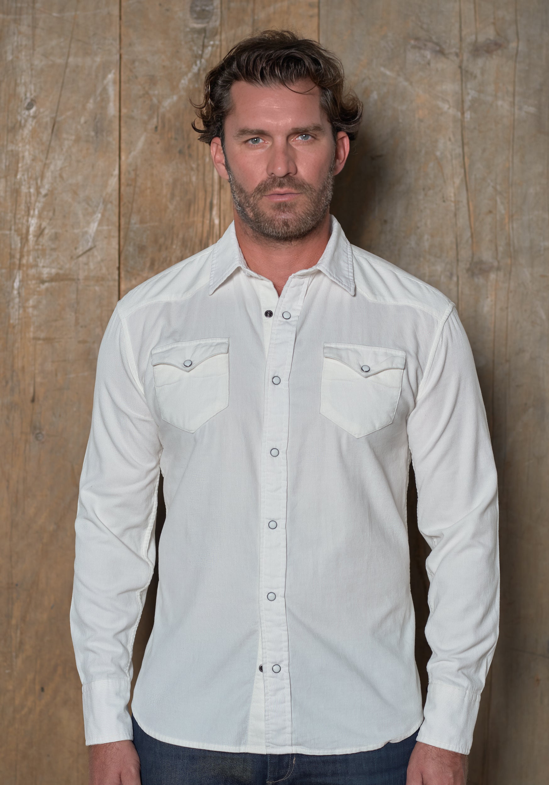 Pinwale Corduroy Solid, Long Sleeve Shirt