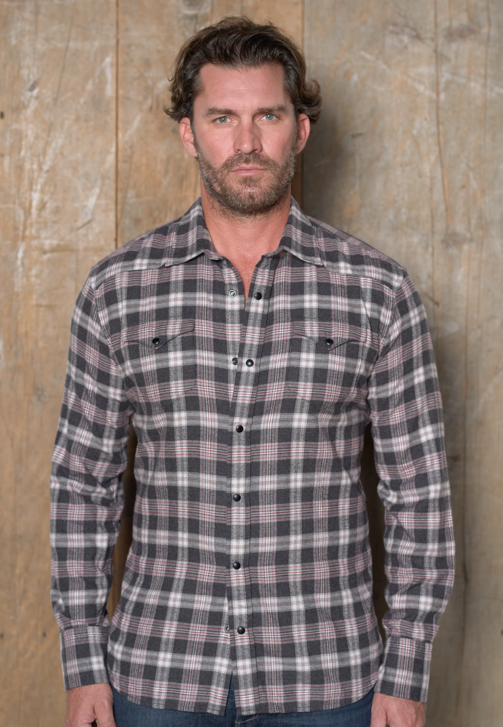 Brushed Plaid, Long Sleeve Shirt