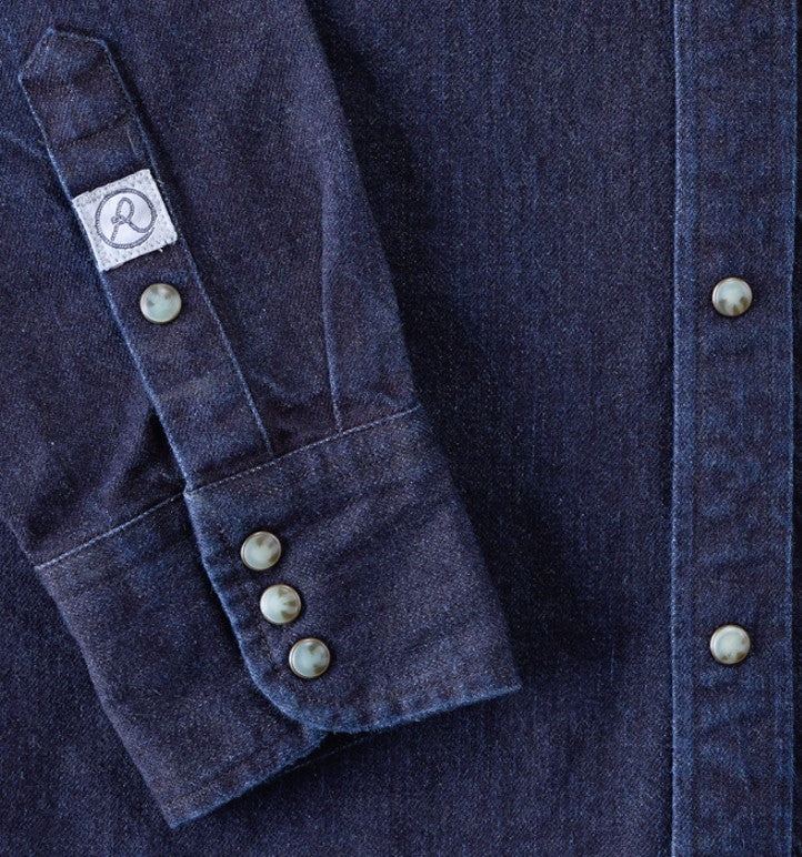 12 oz. Japanese Denim Solid, Long Sleeve Shirt