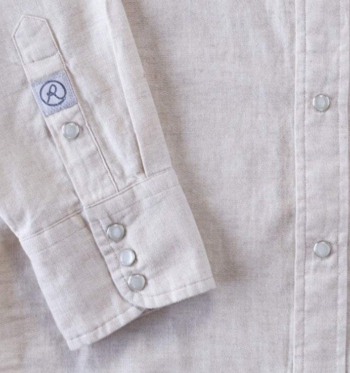 Mini Herringbone, Long Sleeve Shirt