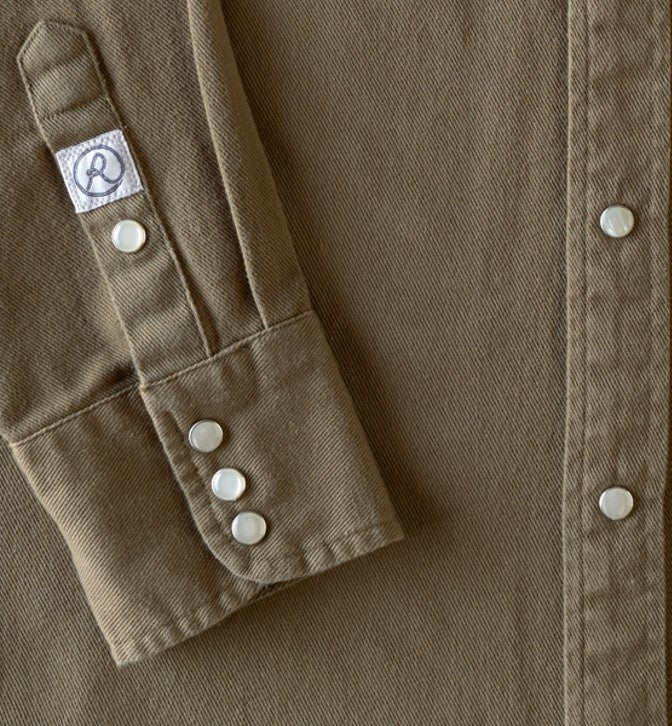 Twill Solid, Long Sleeve Shirt