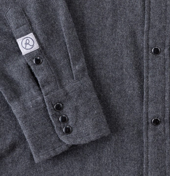 Recycled Wool Solid, Long Sleeve Shirt