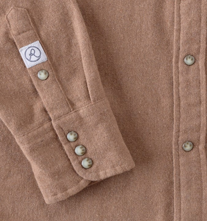 Recycled Wool Solid, Long Sleeve Shirt
